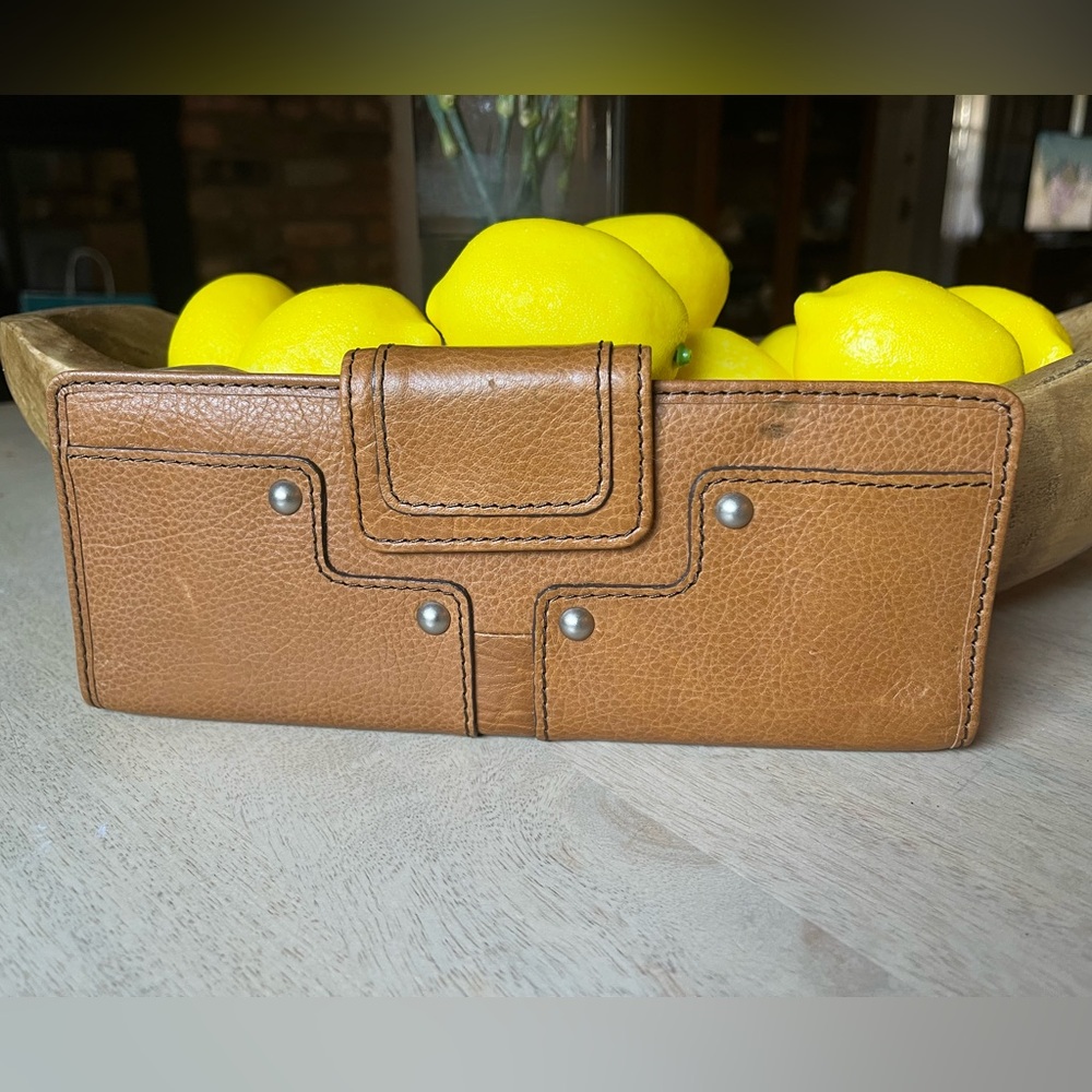 FOSSIL 54 Tan Leather Wallet, Never Used